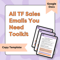 Load image into Gallery viewer, All TF Sales Emails You Need Toolkit

