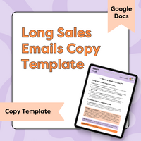 Load image into Gallery viewer, Long Sales Emails Copy Template
